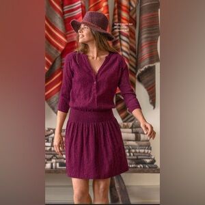 NEW Prana Sugar Pine Mini Shirt Dress XL